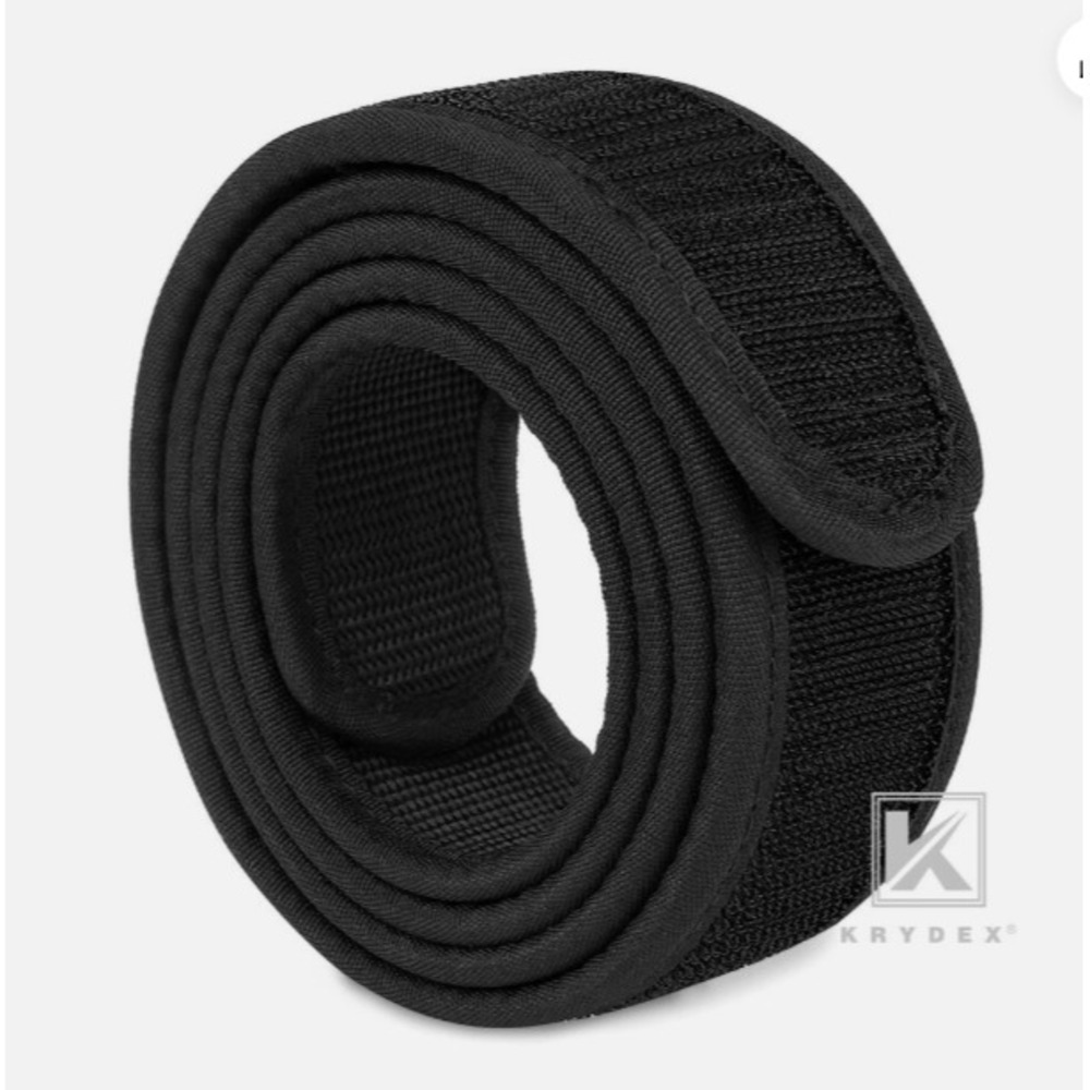 KRYDEX 1.5inch Hook Liner Inner Belt Tactical EDC Waist Duty Belt Black ‎ XXL